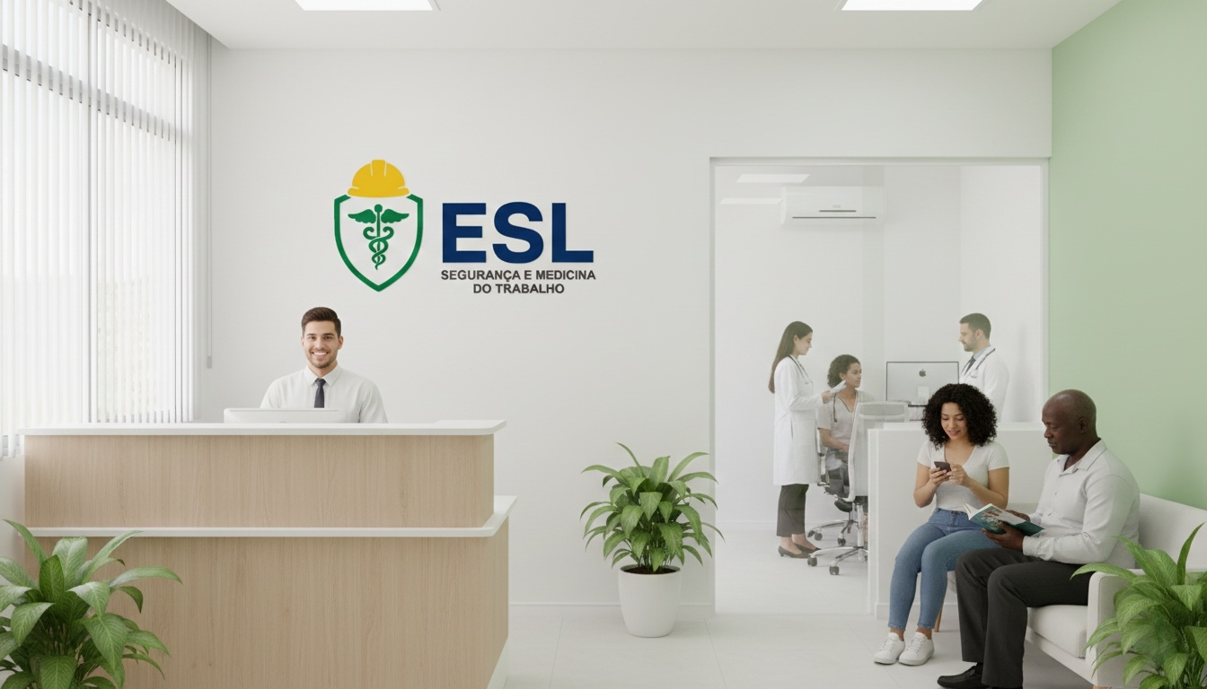 Instalações da Clínica ESL - Recepção